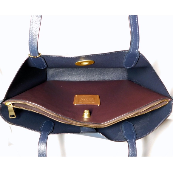 Coach Willow Tote - Colorblock Blue - Picture 11 of 15